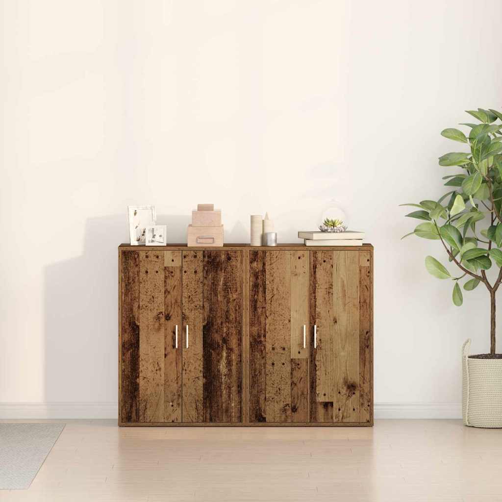 Sideboard 2 stk. Altholz 60 x 31 x 84 cm Holzwerkstoff