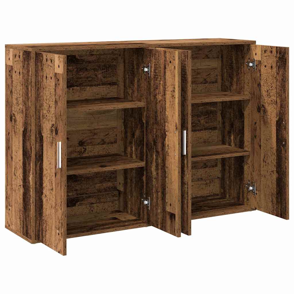 Sideboard 2 stk. Altholz 60 x 31 x 84 cm Holzwerkstoff
