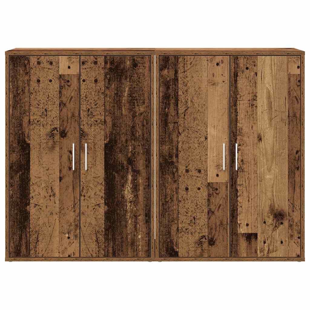 Sideboard 2 stk. Altholz 60 x 31 x 84 cm Holzwerkstoff