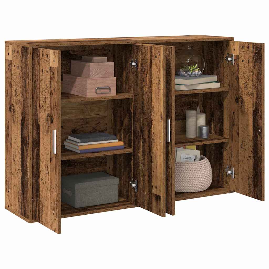 Sideboard 2 stk. Altholz 60 x 31 x 84 cm Holzwerkstoff