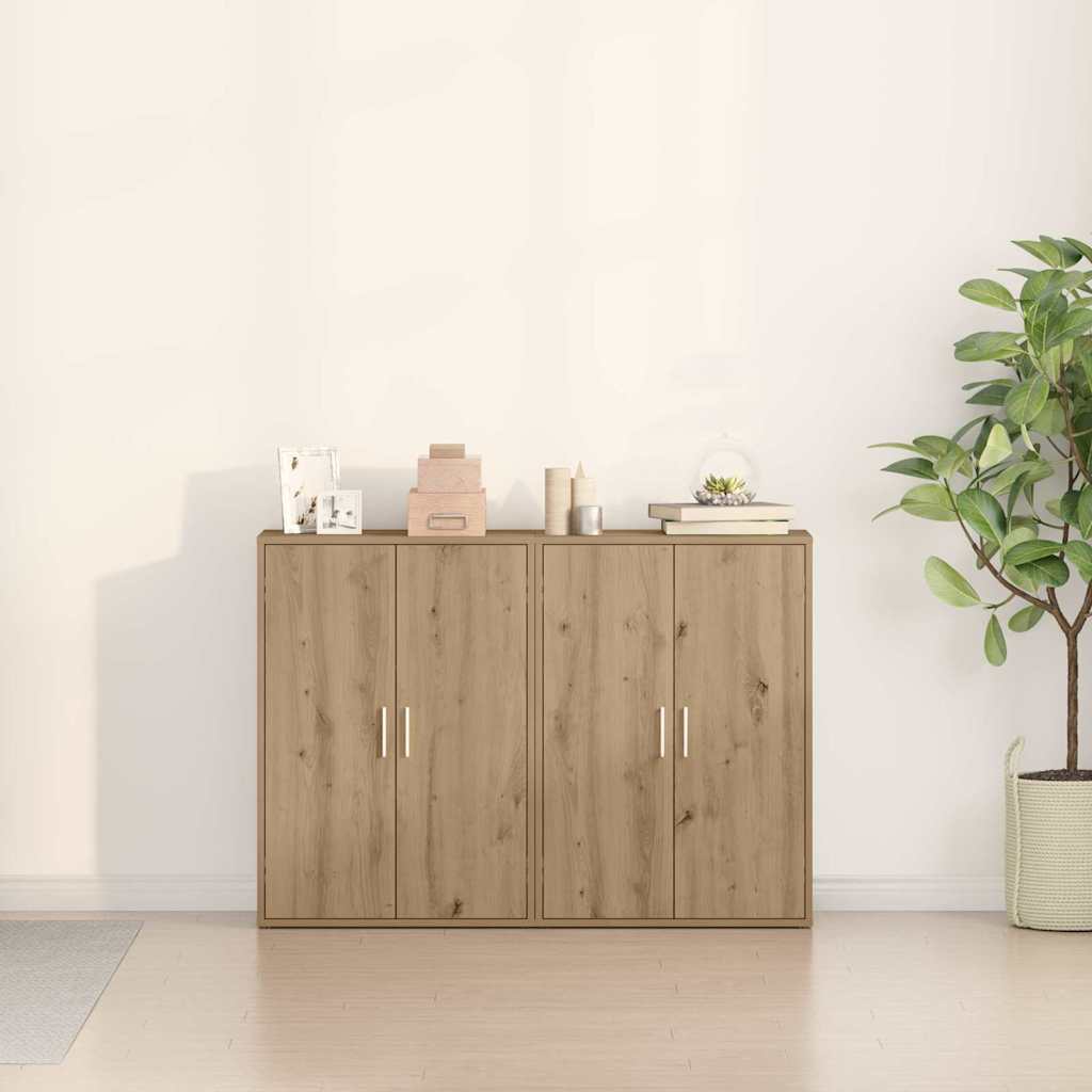 Sideboard 2 stk. Artisan-Eiche 60 x 31 x 84 cm Holzwerkstoff