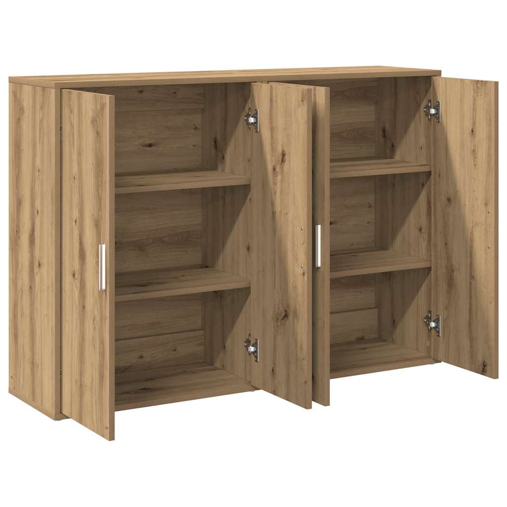 Sideboard 2 stk. Artisan-Eiche 60 x 31 x 84 cm Holzwerkstoff