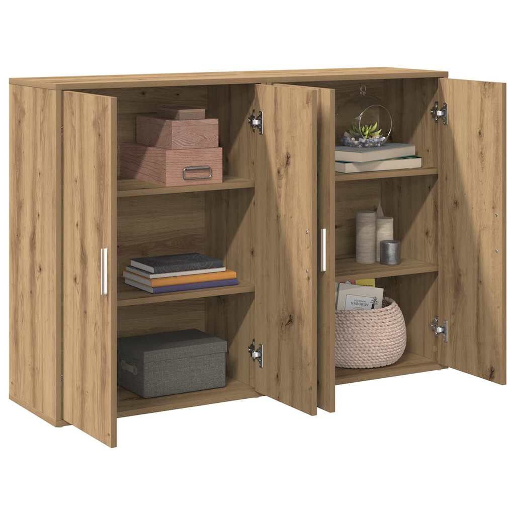 Sideboard 2 stk. Artisan-Eiche 60 x 31 x 84 cm Holzwerkstoff