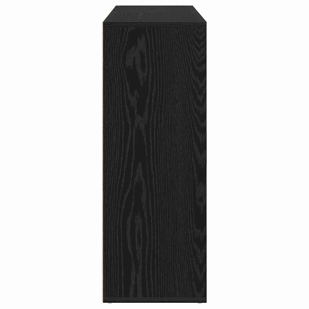 Sideboard 2 stk. Schwarz Eichen-Optik 60 x 31 x 84 cm