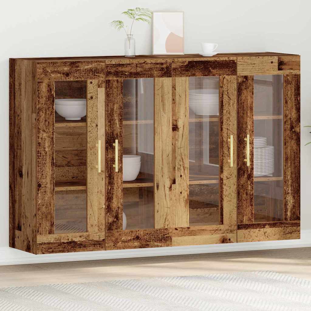 Wandschränke 2 stk. Altholz 69,5 x 34 x 90 cm Holzwerkstoff