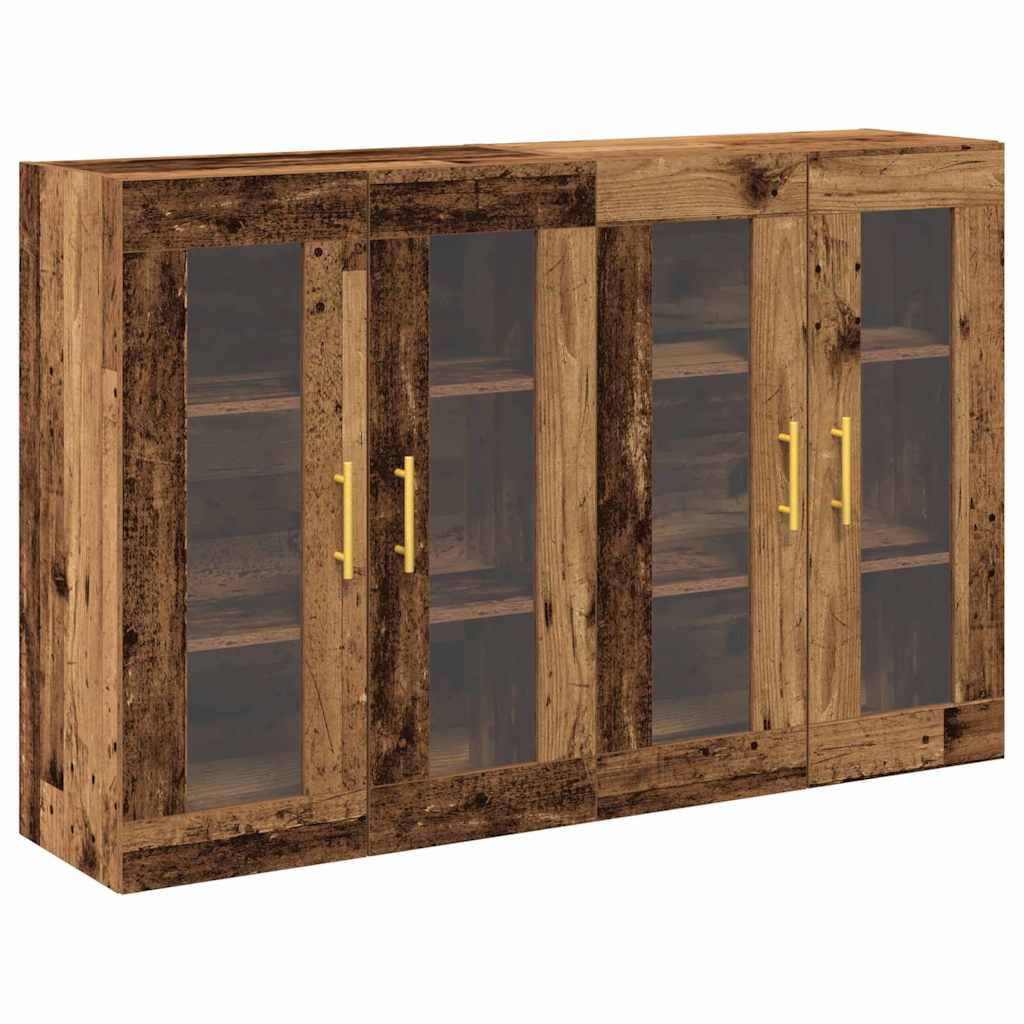 Wandschränke 2 stk. Altholz 69,5 x 34 x 90 cm Holzwerkstoff