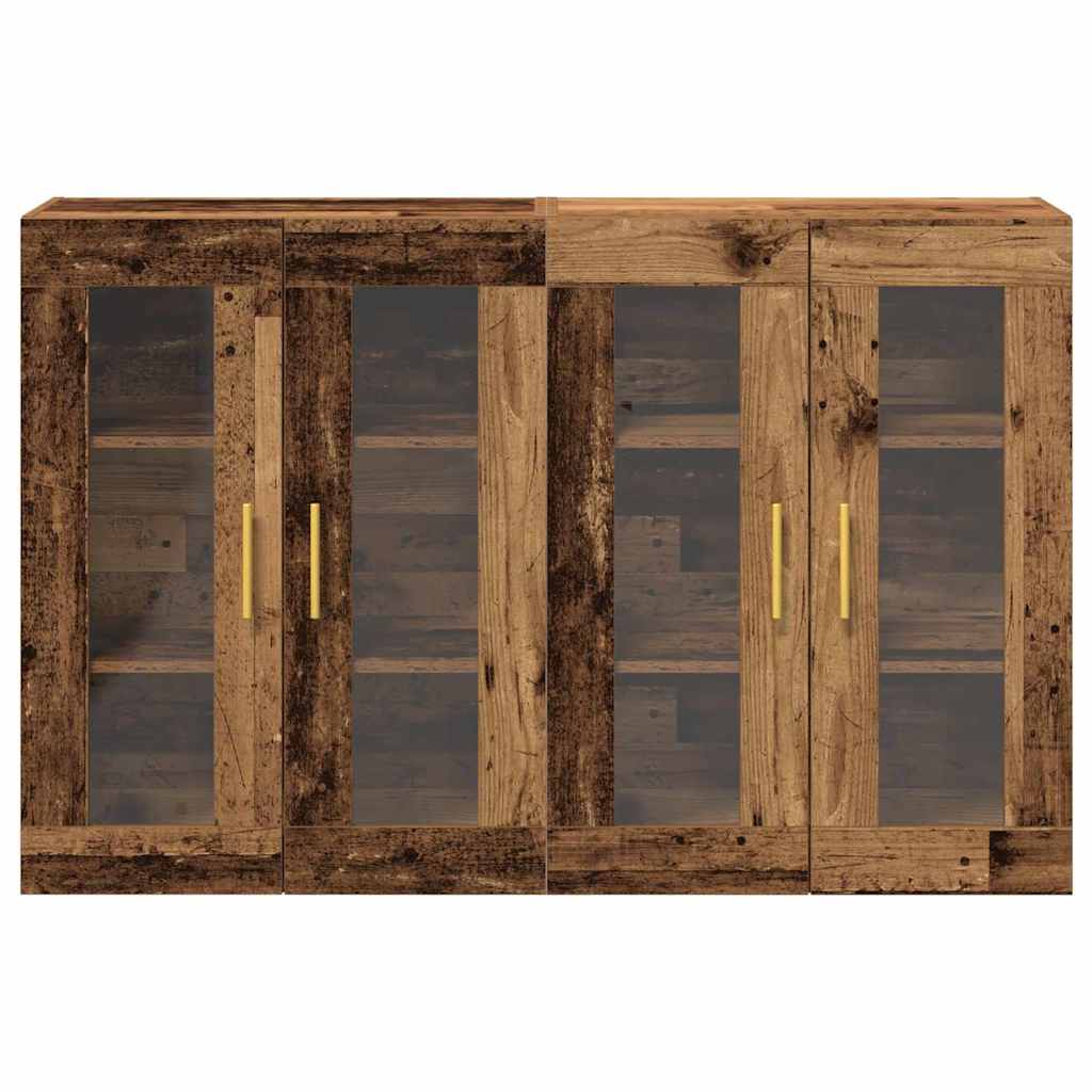 Wandschränke 2 stk. Altholz 69,5 x 34 x 90 cm Holzwerkstoff