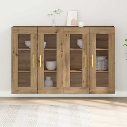 Wandschränke 2 stk. Artisan-Eiche 69,5 x 34 x 90 cm