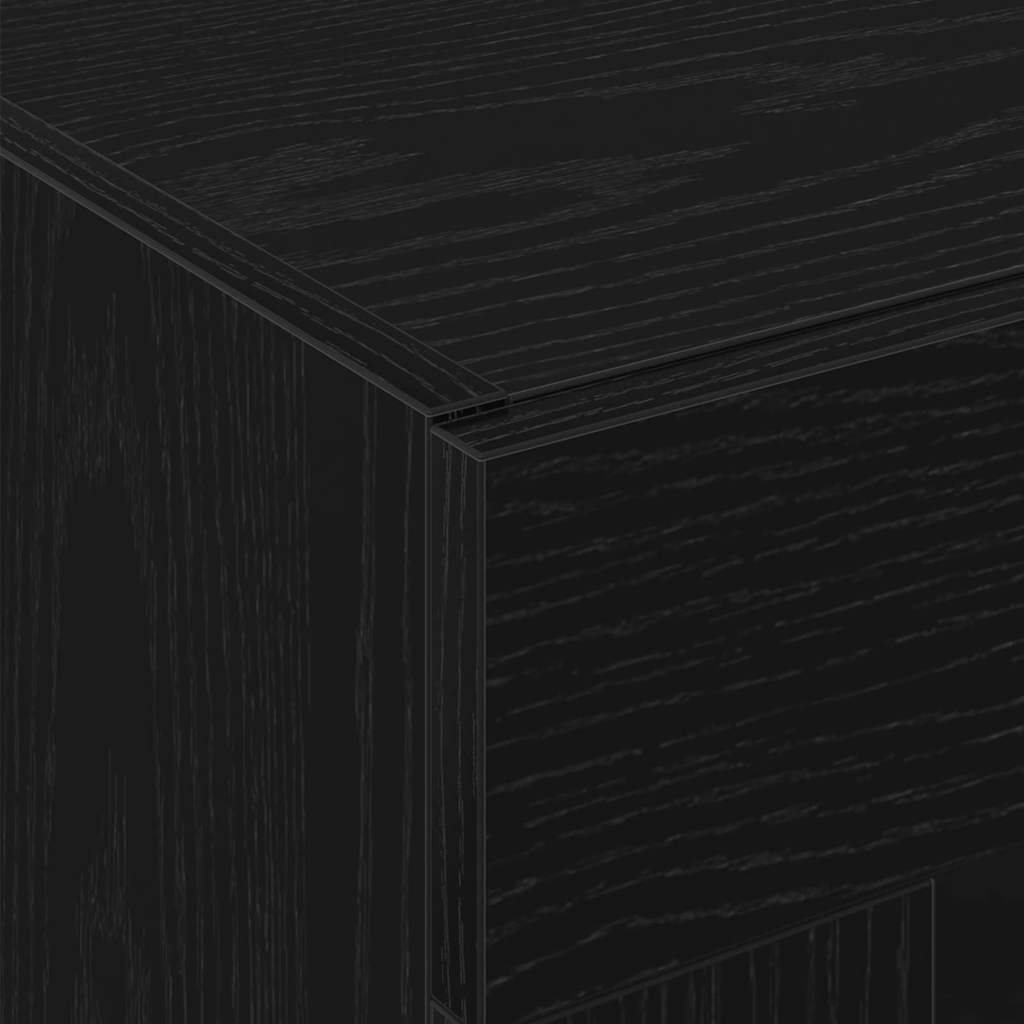 Wandschränke 2 stk. Schwarz Eichen-Optik 69,5 x 34 x 90 cm