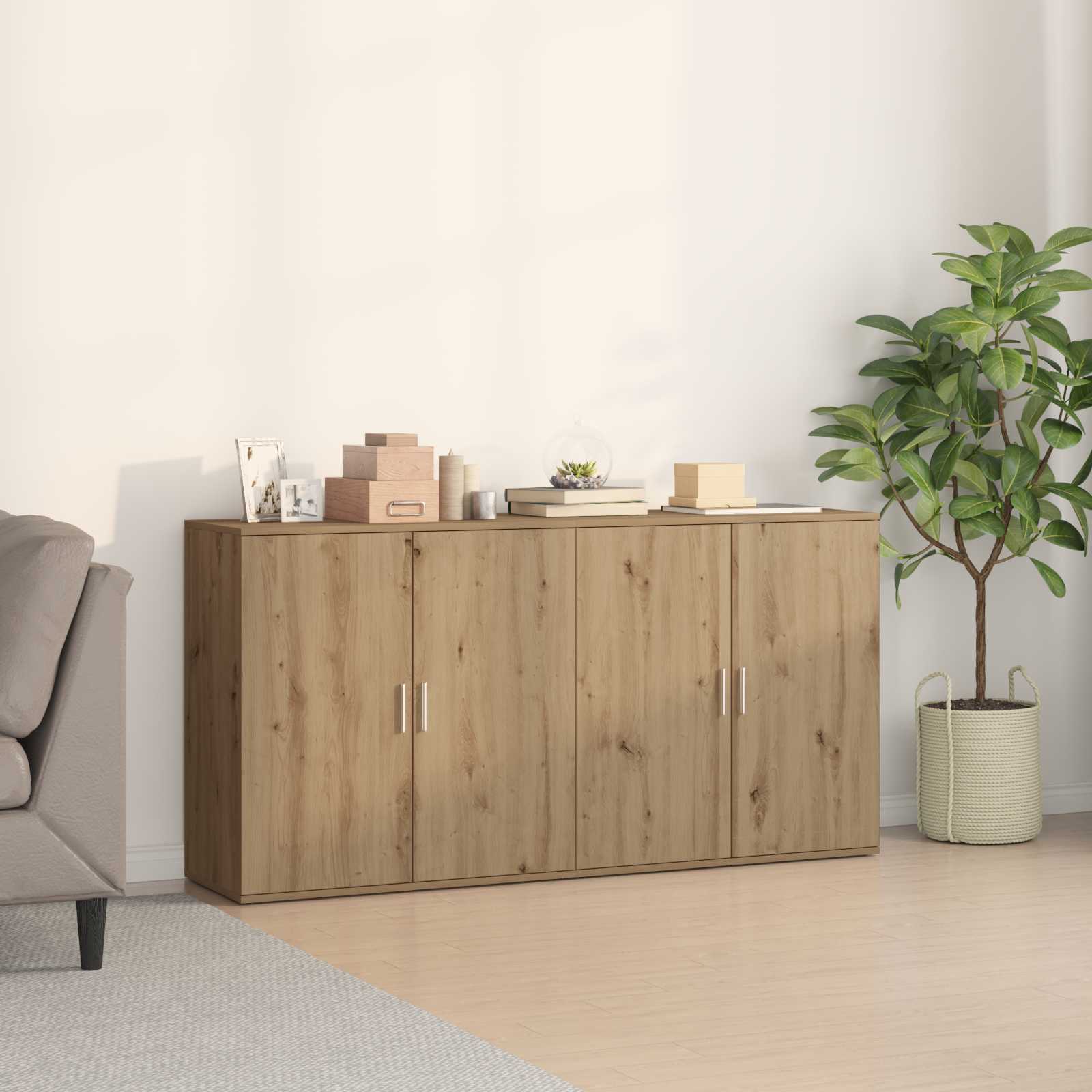 Sideboard 2 stk. Artisan-Eiche 79 x 38 x 80 cm Holzwerkstoff