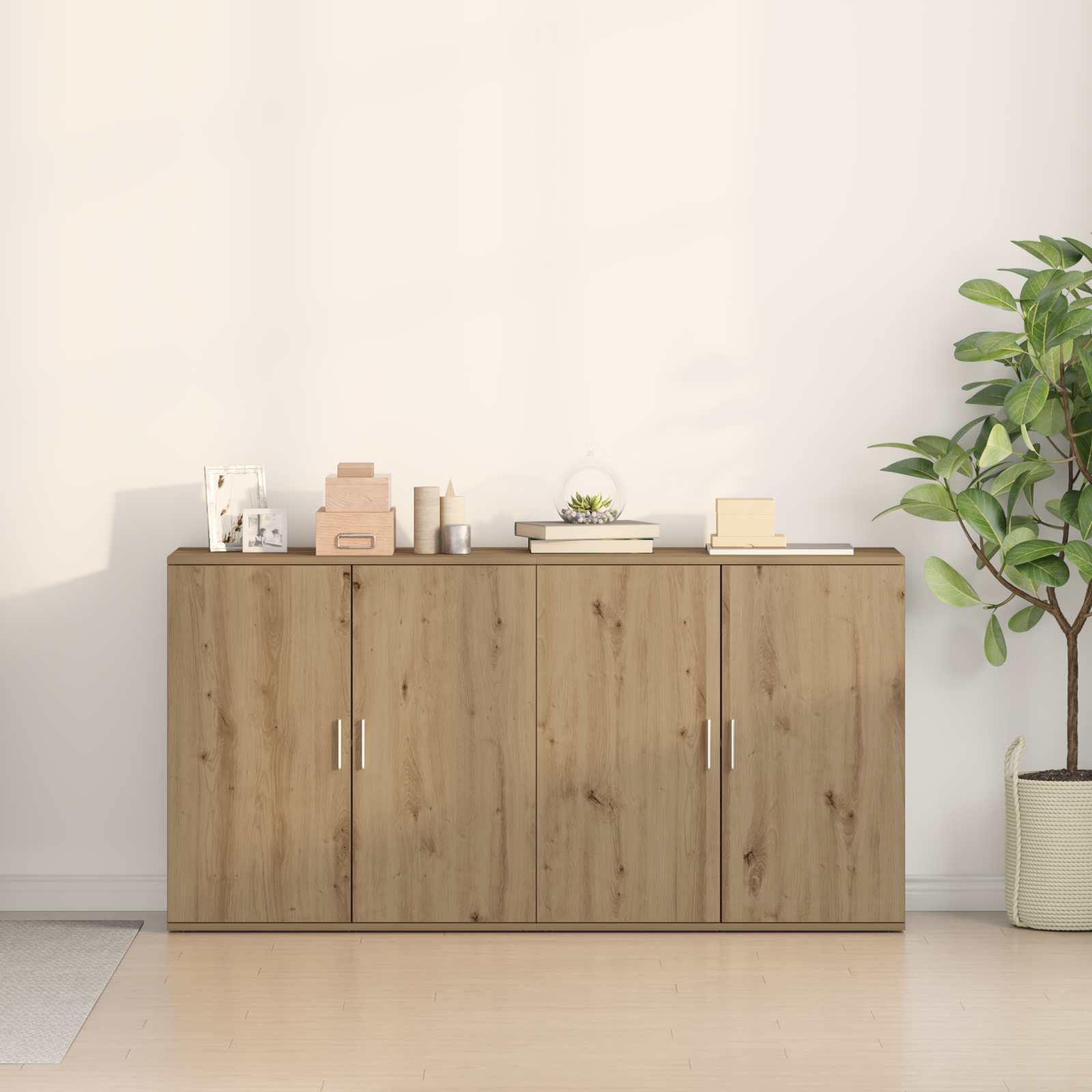 Sideboard 2 stk. Artisan-Eiche 79 x 38 x 80 cm Holzwerkstoff