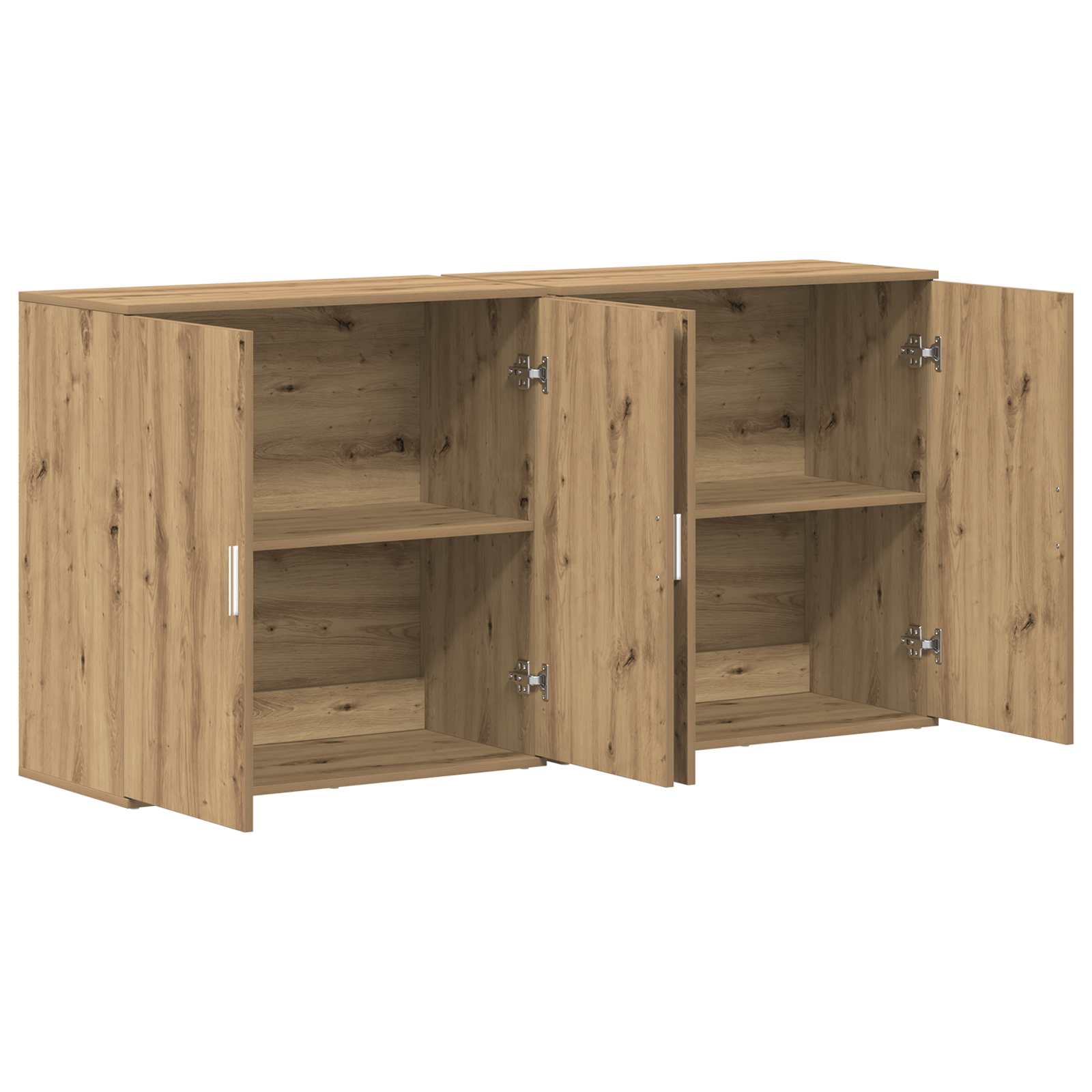 Sideboard 2 stk. Artisan-Eiche 79 x 38 x 80 cm Holzwerkstoff