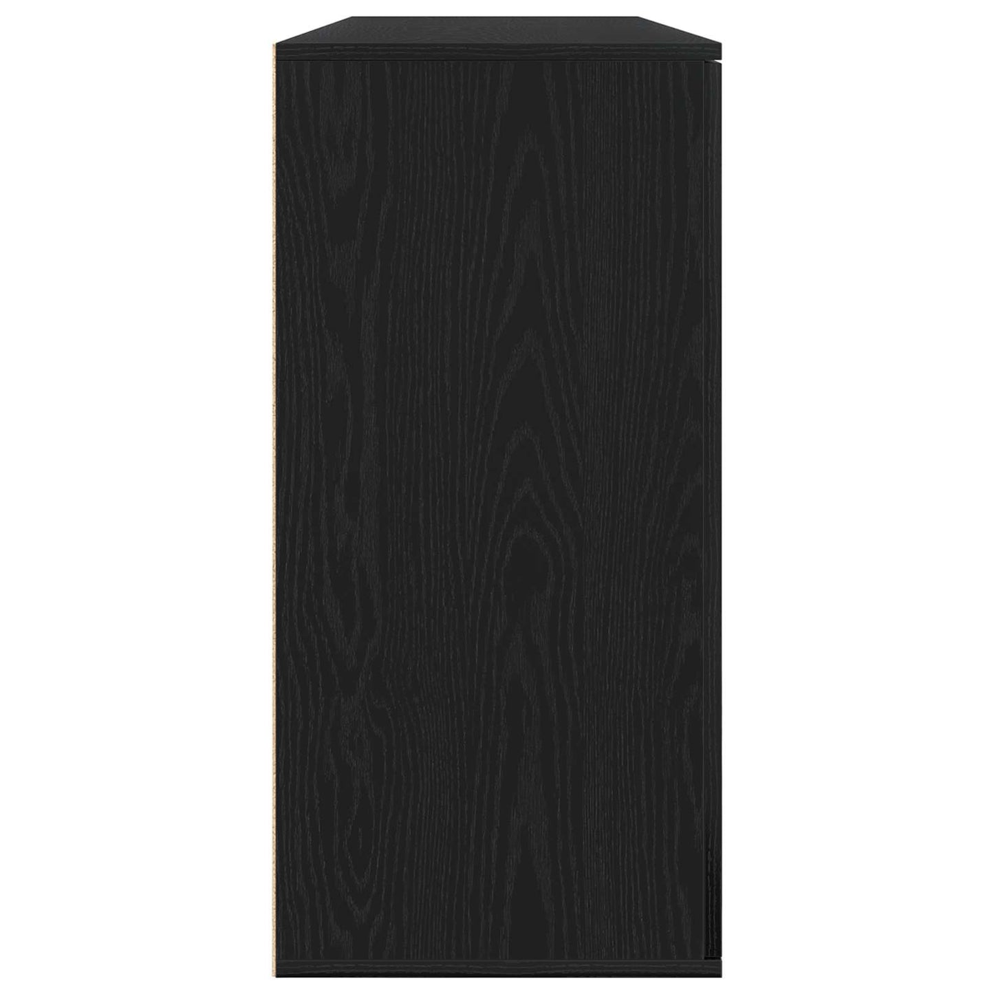 Sideboard 2 stk. Schwarz Eichen-Optik 79 x 38 x 80 cm