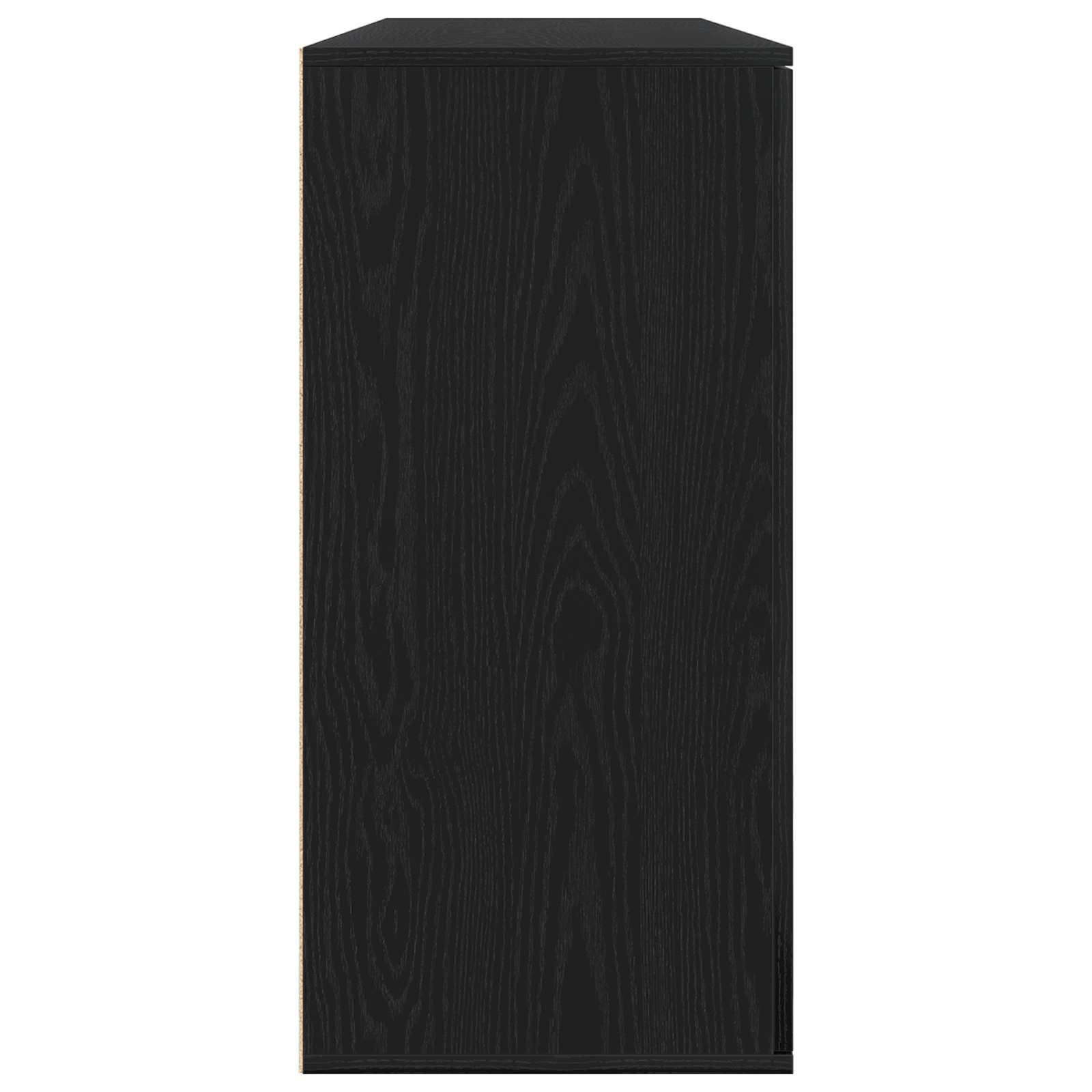 Sideboard 2 stk. Schwarz Eichen-Optik 79 x 38 x 80 cm