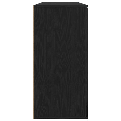 Sideboard 2 stk. Schwarz Eichen-Optik 79 x 38 x 80 cm