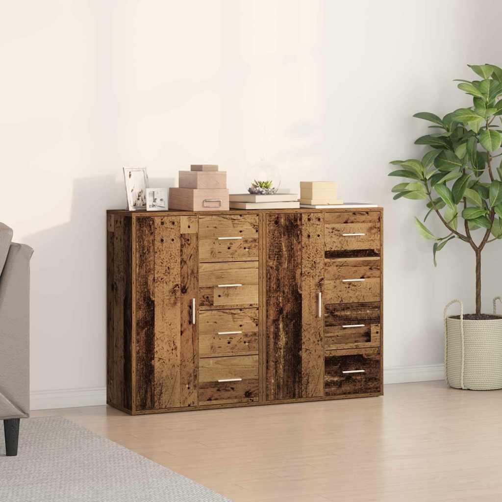Sideboard 2 stk. Altholz 60 x 31 x 84 cm Holzwerkstoff