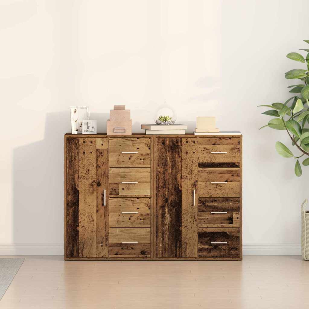 Sideboard 2 stk. Altholz 60 x 31 x 84 cm Holzwerkstoff