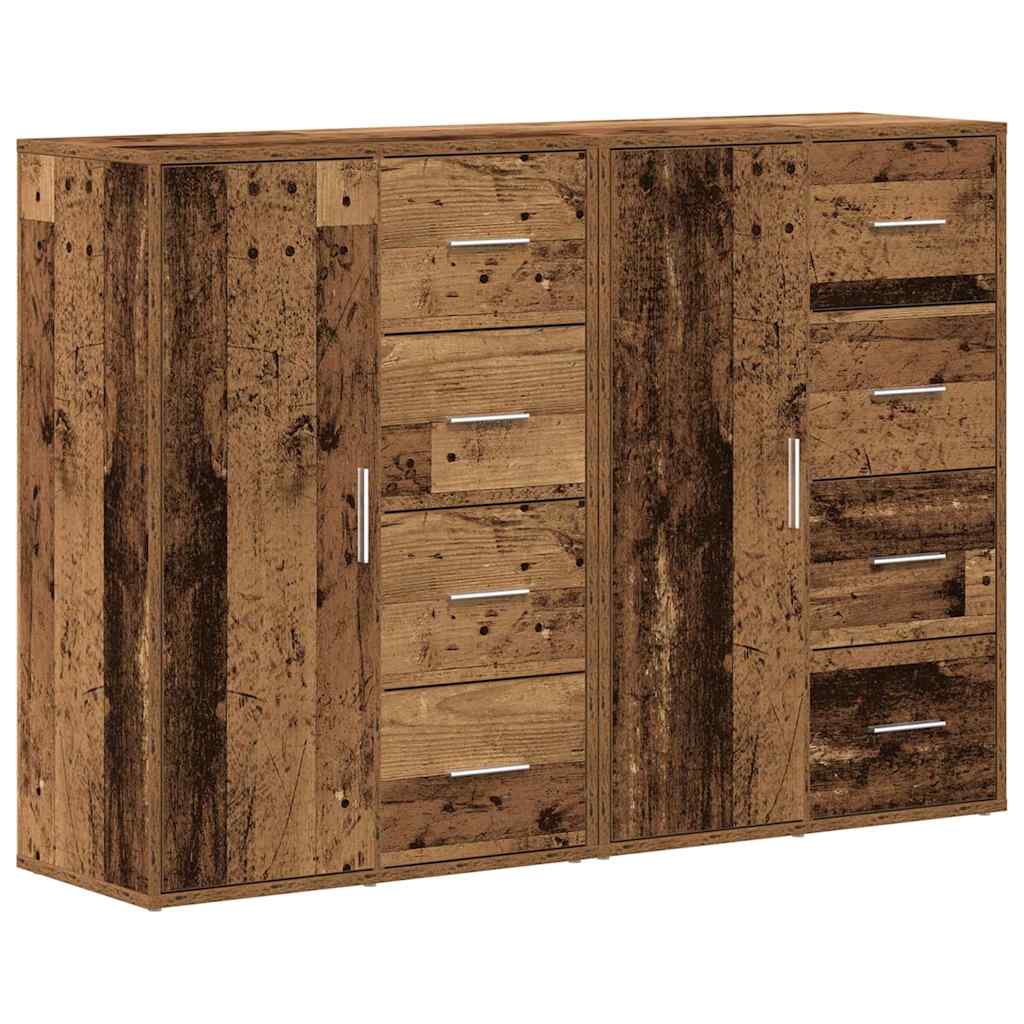 Sideboard 2 stk. Altholz 60 x 31 x 84 cm Holzwerkstoff