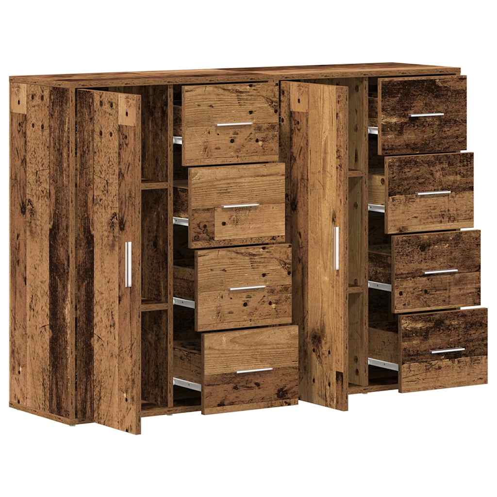 Sideboard 2 stk. Altholz 60 x 31 x 84 cm Holzwerkstoff