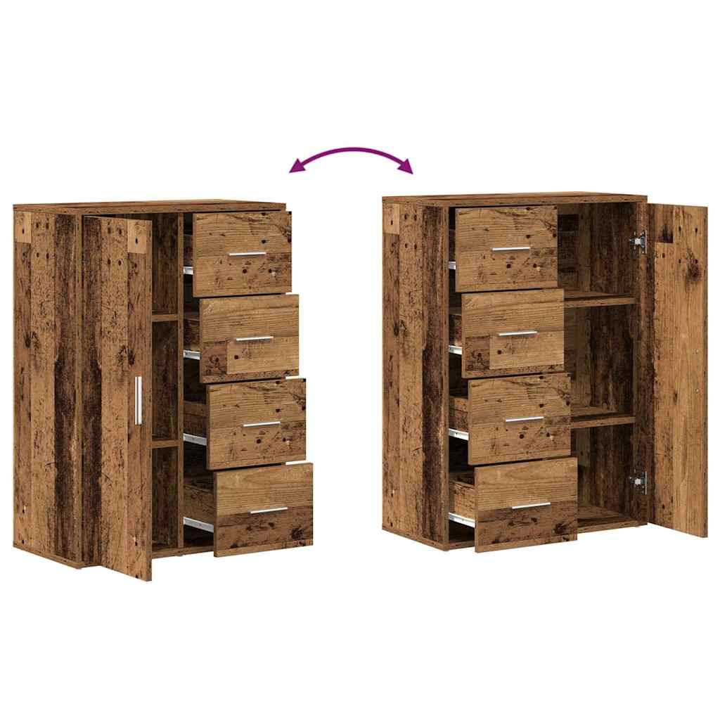 Sideboard 2 stk. Altholz 60 x 31 x 84 cm Holzwerkstoff