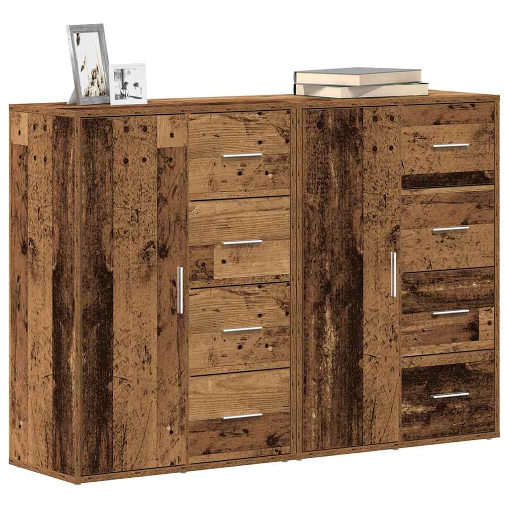 Sideboard 2 stk. Altholz 60 x 31 x 84 cm Holzwerkstoff