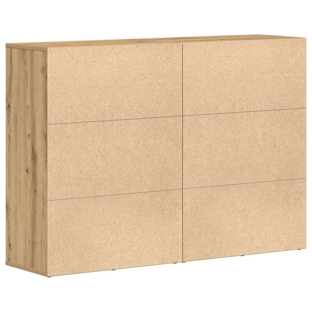 Sideboard 2 pcs Artisan-Eiche 60 x 31 x 84 cm Holzwerkstoff
