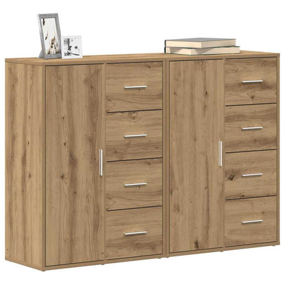 Sideboard 2 stk. Artisan-Eiche 60 x 31 x 84 cm Holzwerkstoff