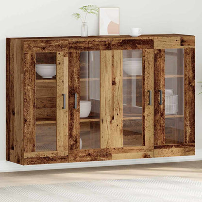 Wandschränke 2 stk. Altholz 69,5 x 34 x 90 cm Holzwerkstoff