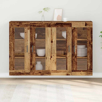 Wandschränke 2 stk. Altholz 69,5 x 34 x 90 cm Holzwerkstoff