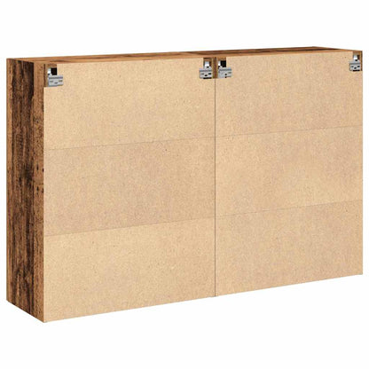 Wandschränke 2 stk. Altholz 69,5 x 34 x 90 cm Holzwerkstoff