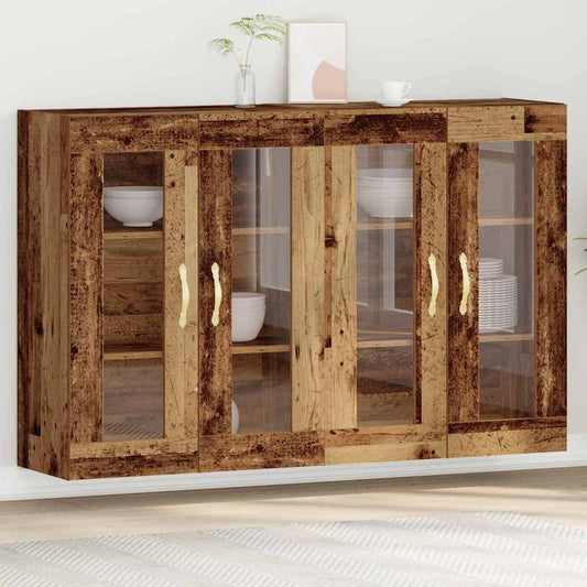 Wandschrank 2 pcs Altholz 69.5 x 34 x 90 cm Holzwerkstoff