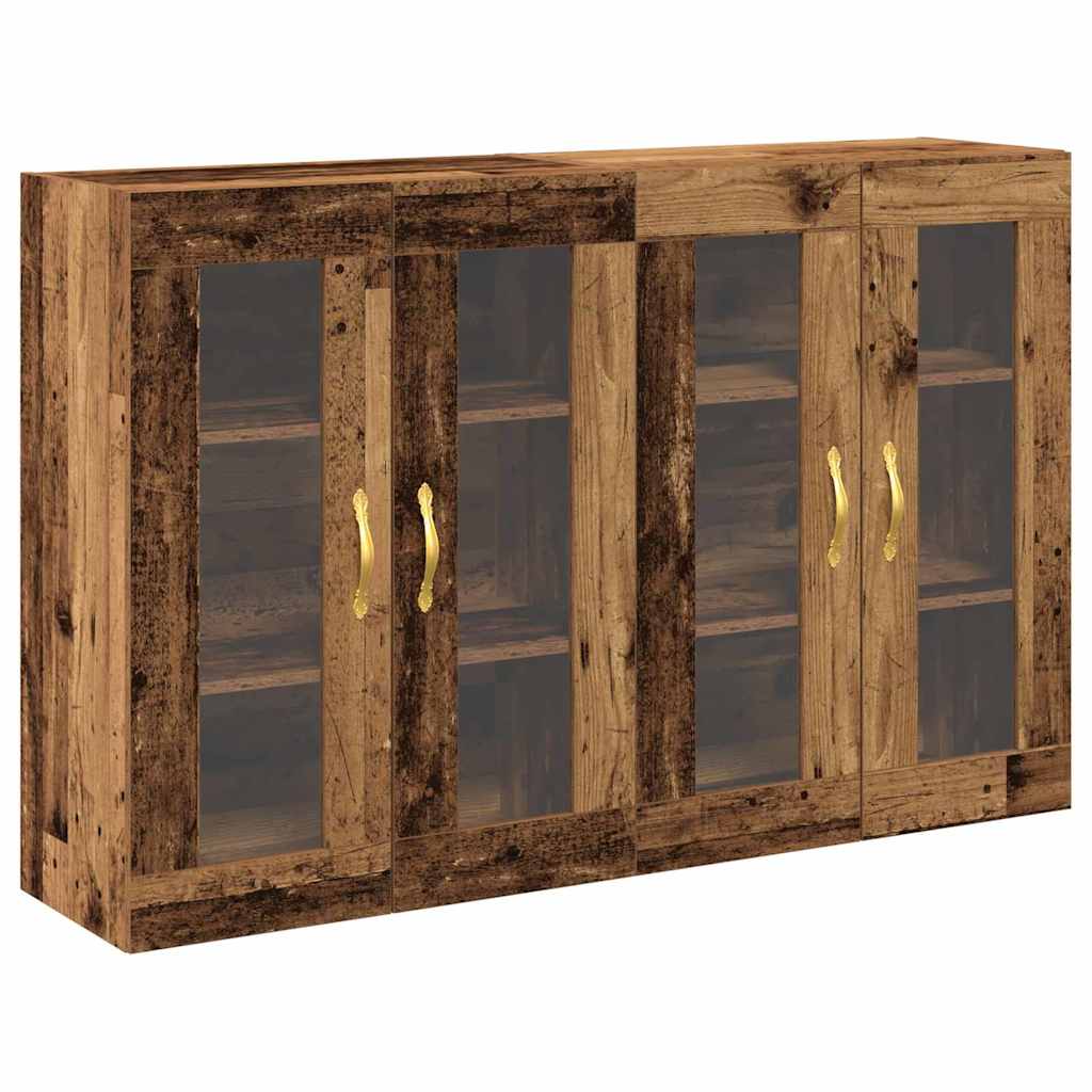 Wandschränke 2 stk. Altholz 69,5 x 34 x 90 cm Holzwerkstoff