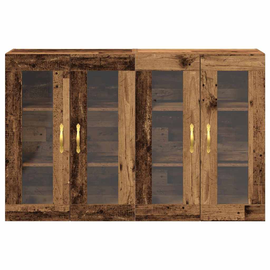 Wandschränke 2 stk. Altholz 69,5 x 34 x 90 cm Holzwerkstoff
