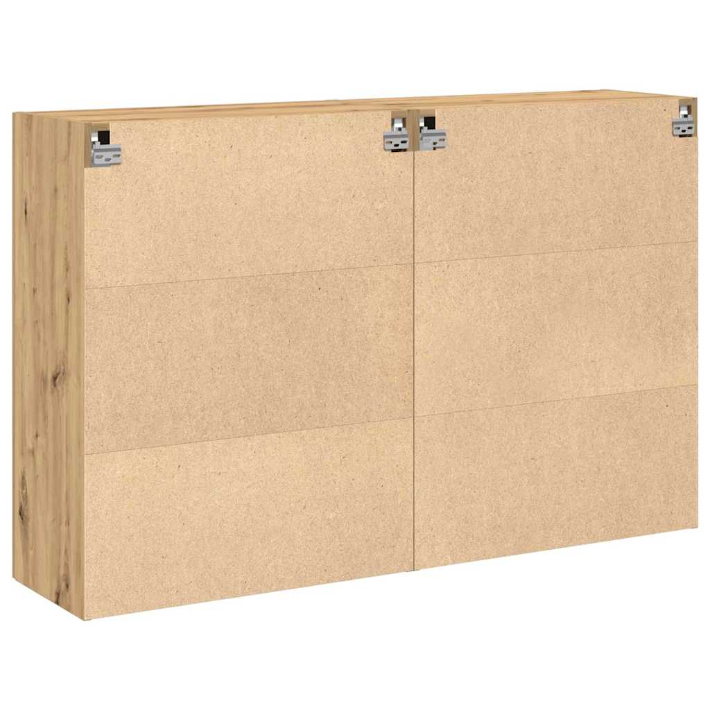 Wandschränke 2 stk. Artisan-Eiche 69,5 x 34 x 90 cm
