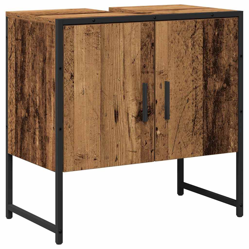 Badezimmermöbel-Set 2 stk. Braun 60 x 33 x 60 cm Holzwerkstoff