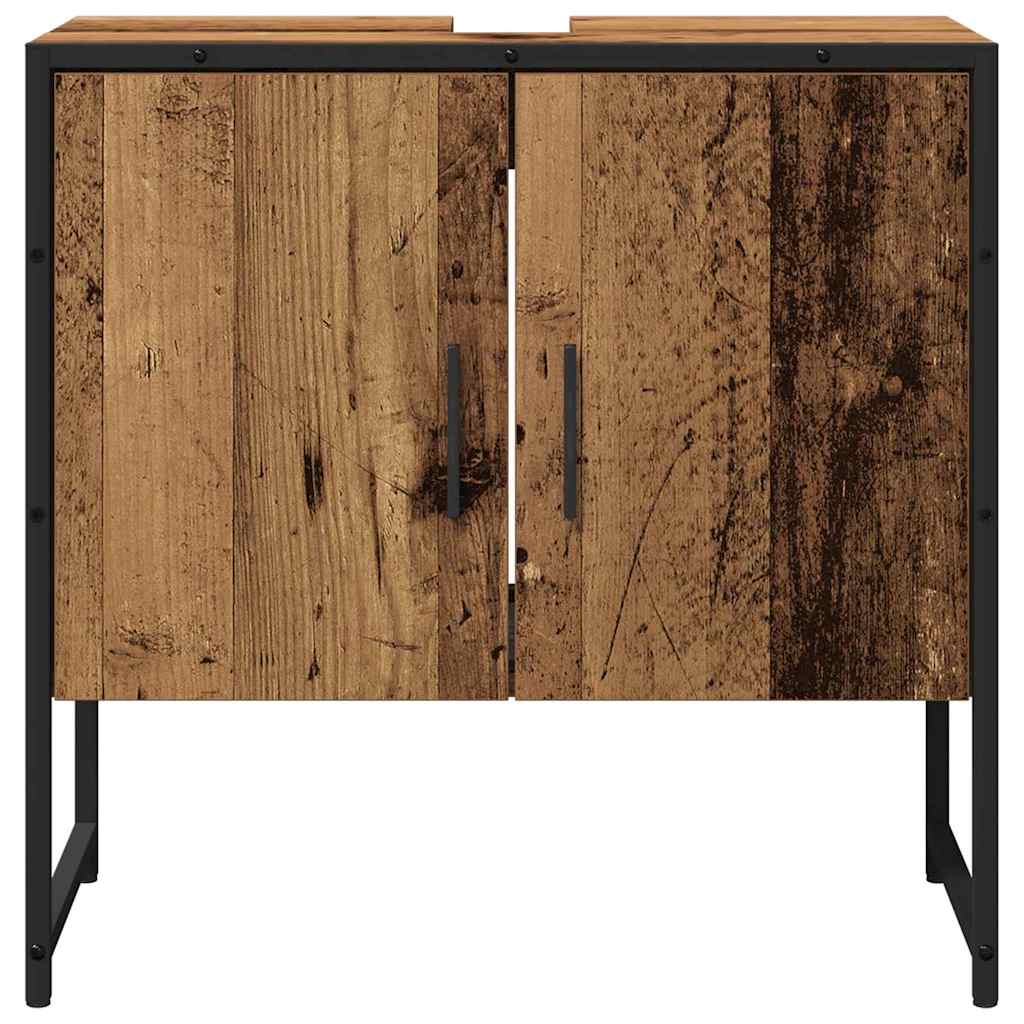 Badezimmermöbel-Set 2 stk. Braun 60 x 33 x 60 cm Holzwerkstoff