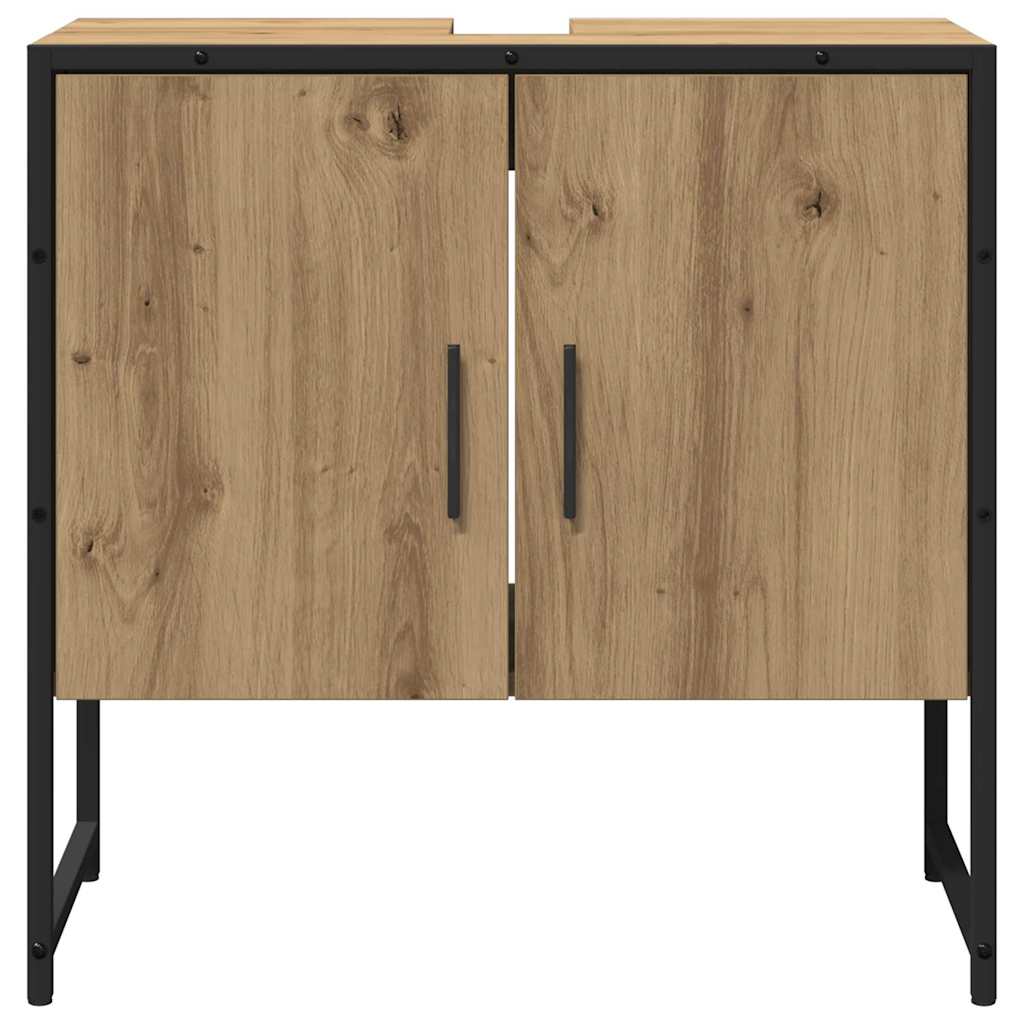 Badezimmermöbel-Set 2 stk. Braun 60 x 33 x 60 cm Holzwerkstoff