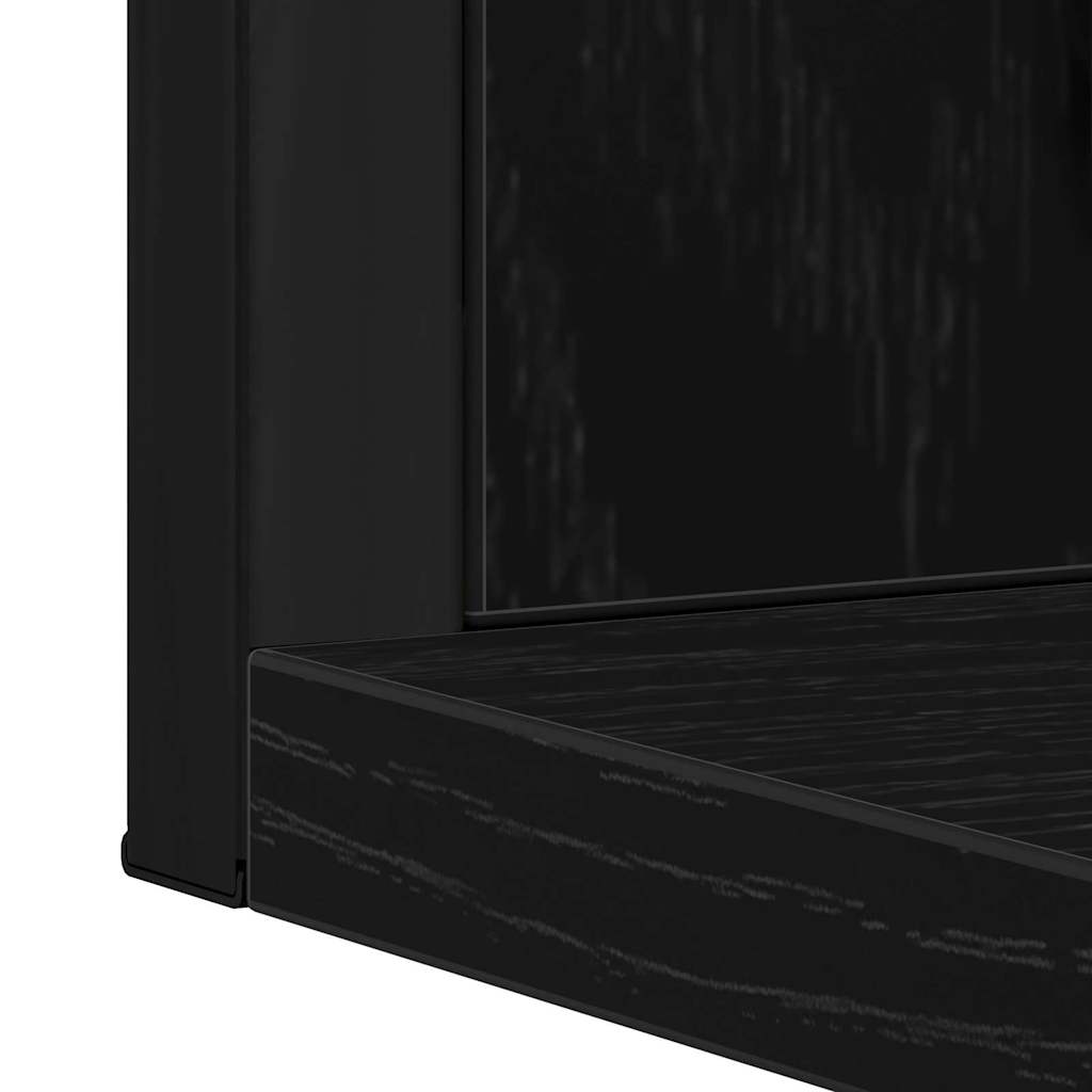 Badezimmermöbel-Set 2 stk. Schwarz 80 x 33 x 60 cm