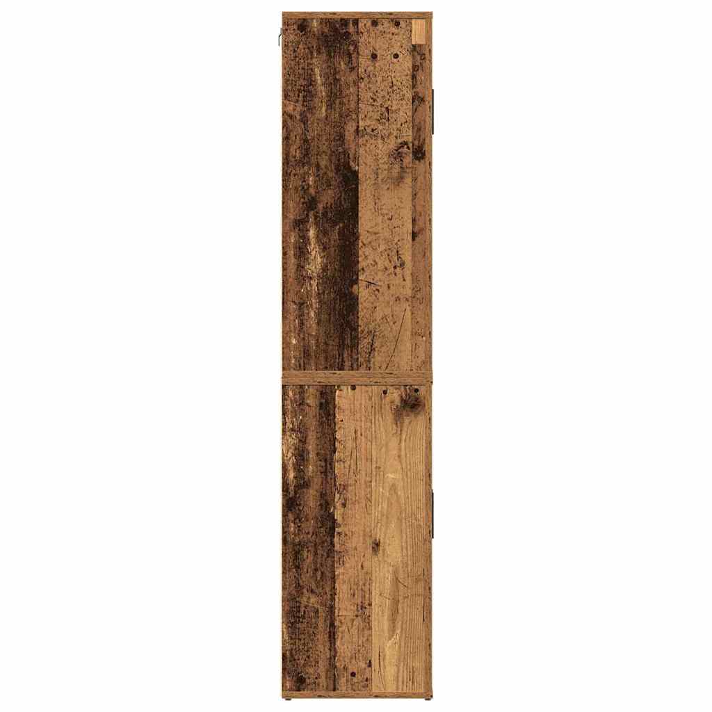 Highboard Altholz 80 x 33 x 150 cm Holzwerkstoff