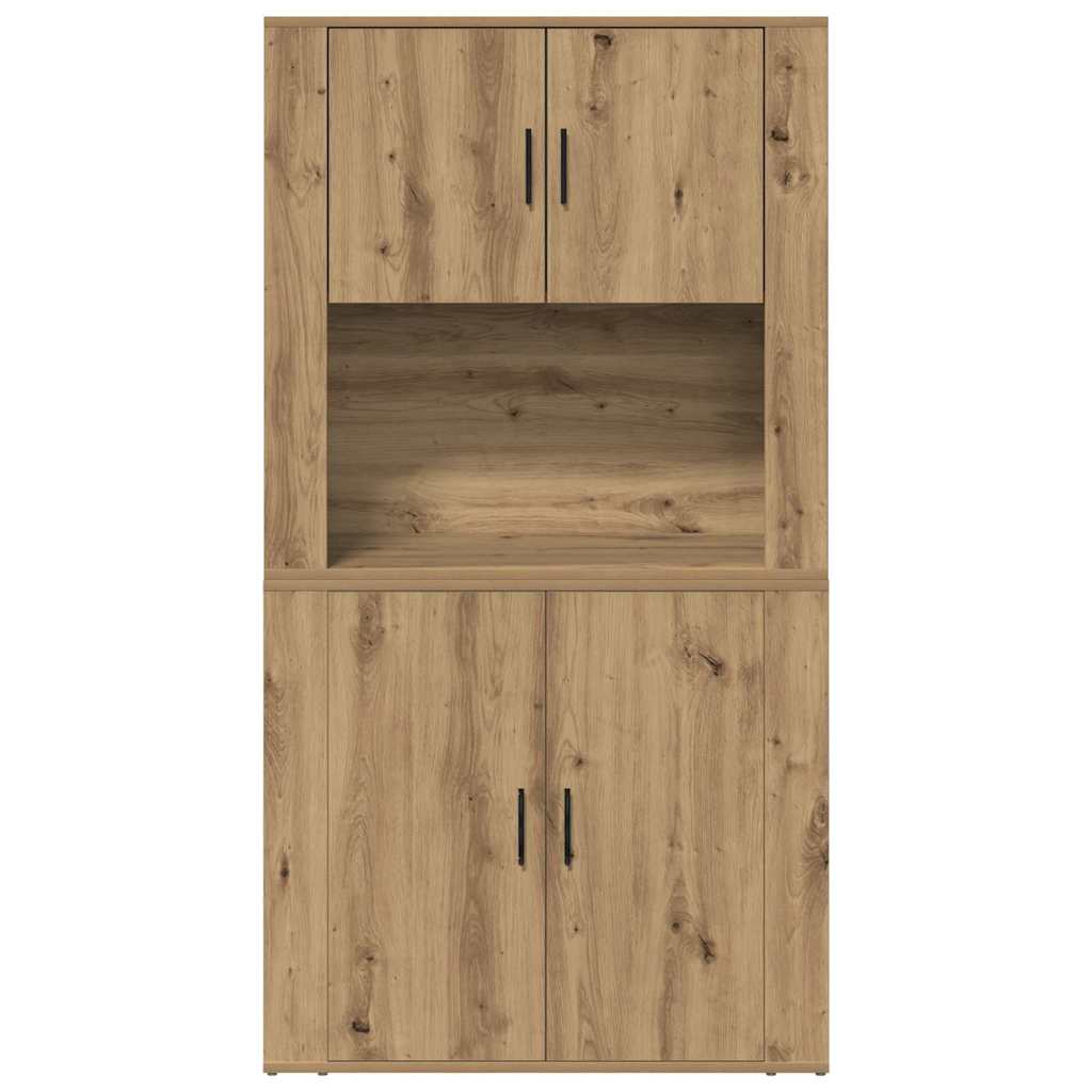Highboard Artisan-Eiche 80 x 33 x 150 cm Holzwerkstoff