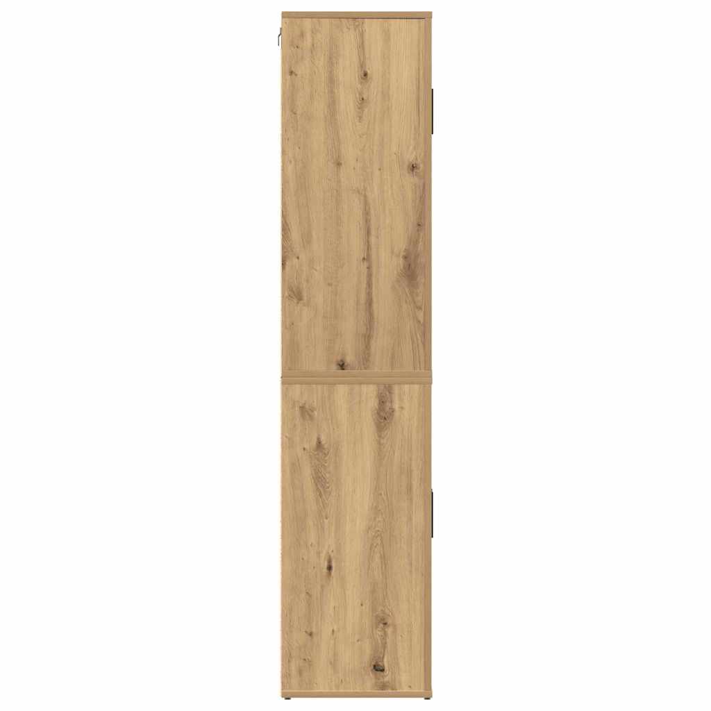 Highboard Artisan-Eiche 80 x 33 x 150 cm Holzwerkstoff