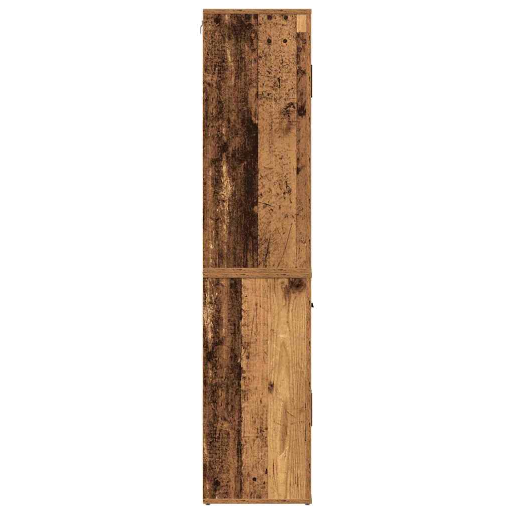 Highboard Altholz 80 x 33 x 150 cm Holzwerkstoff
