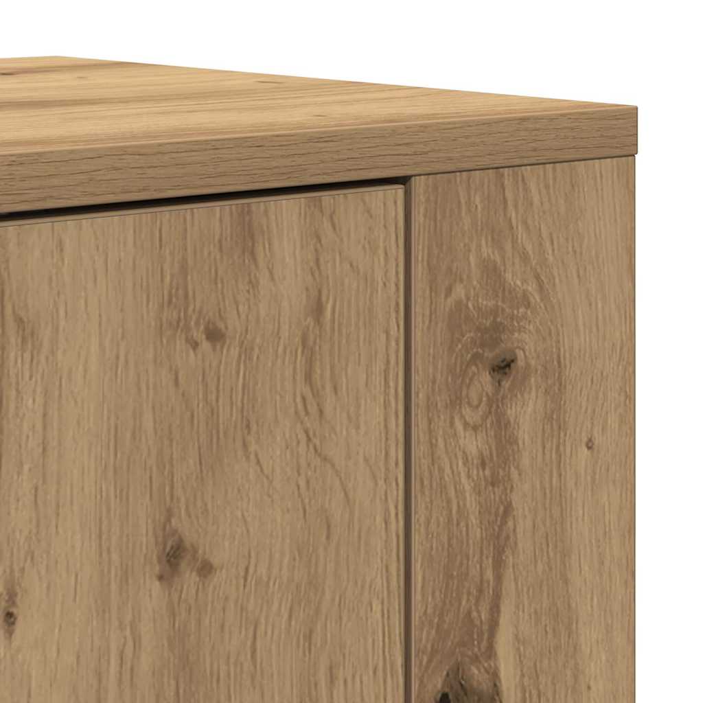 Highboard Artisan-Eiche 80 x 33 x 150 cm Holzwerkstoff