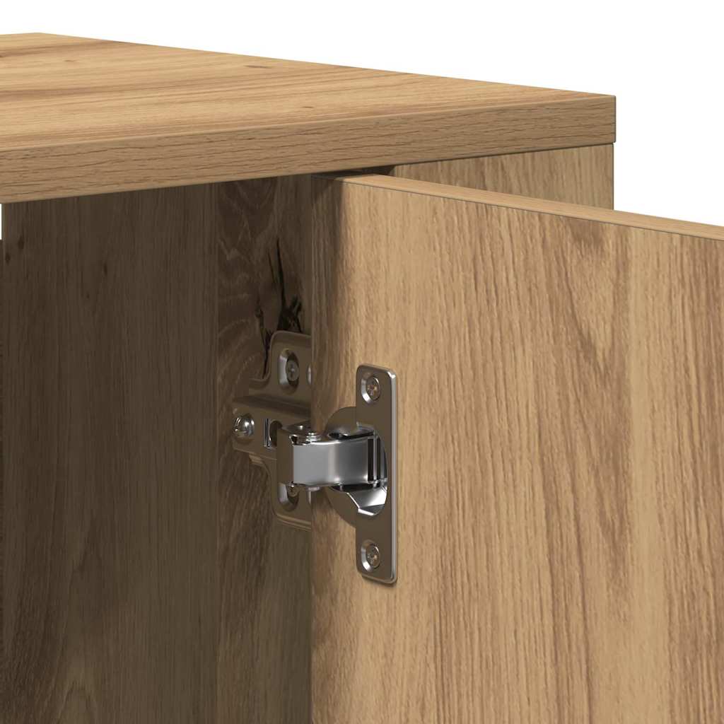 Highboard Artisan-Eiche 80 x 33 x 150 cm Holzwerkstoff