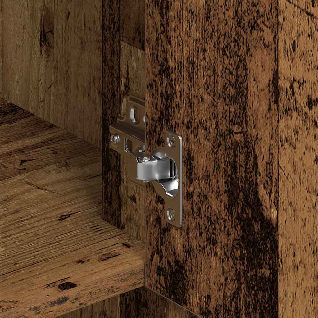 Highboard Altholz 80 x 33 x 150 cm Holzwerkstoff