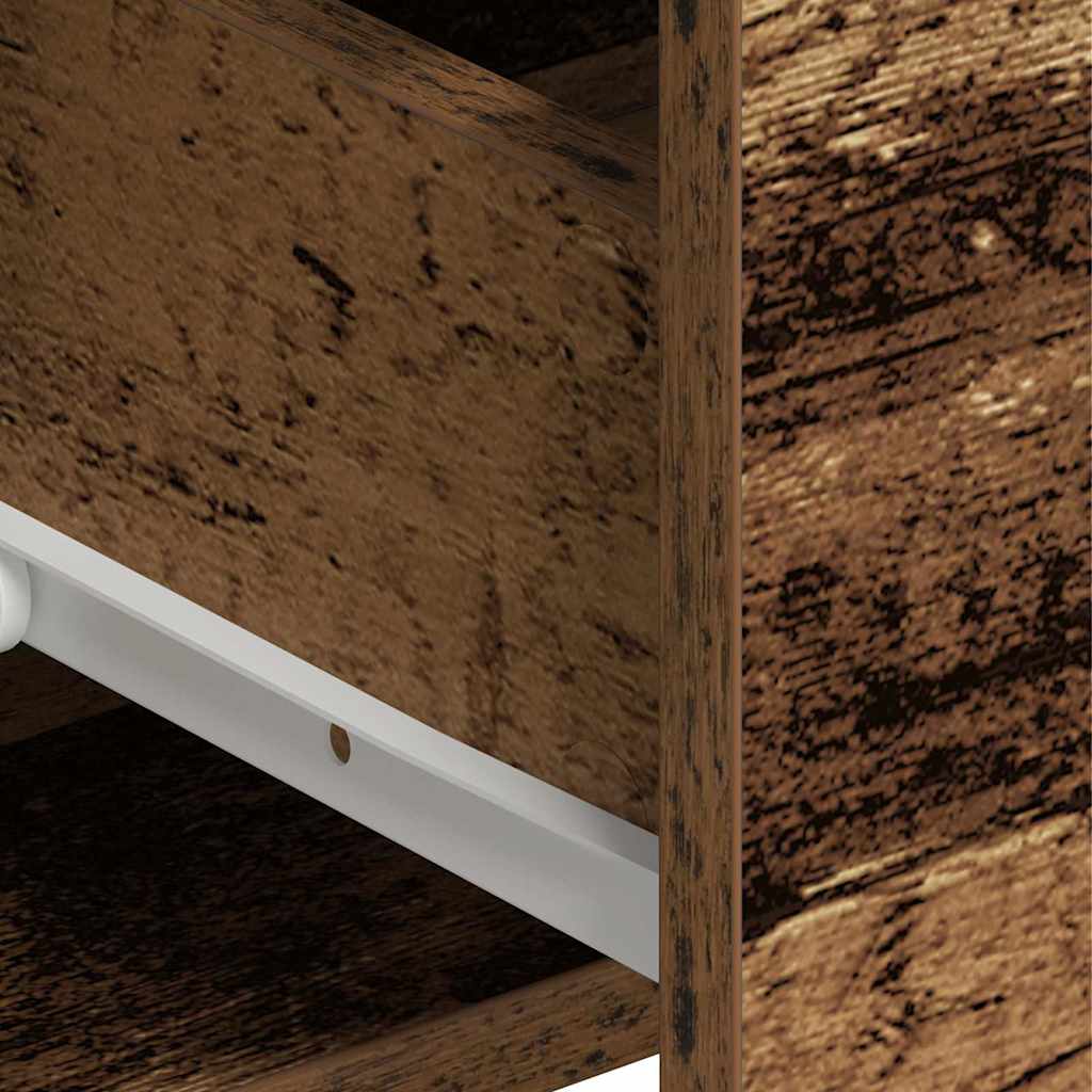 Highboard Altholz 80 x 33 x 150 cm Holzwerkstoff
