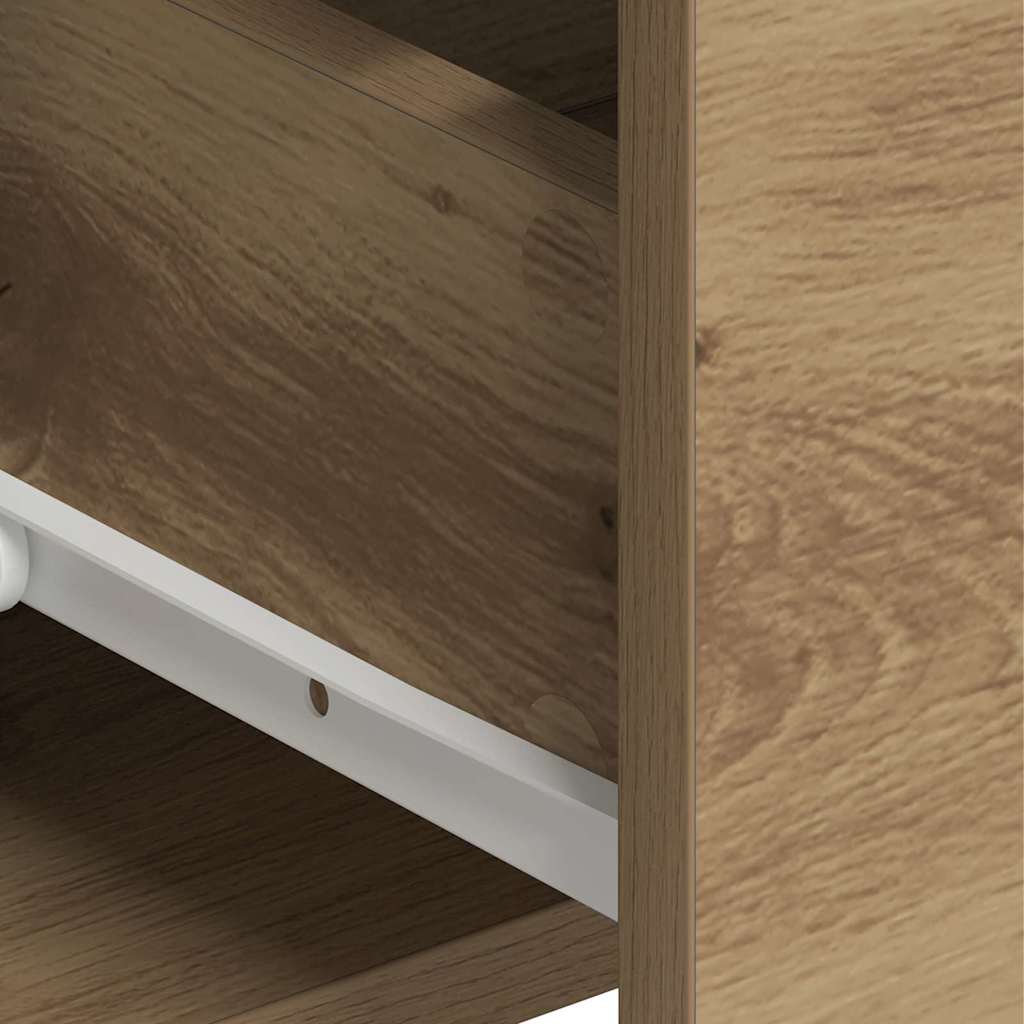 Highboard Artisan-Eiche 80 x 33 x 150 cm Holzwerkstoff