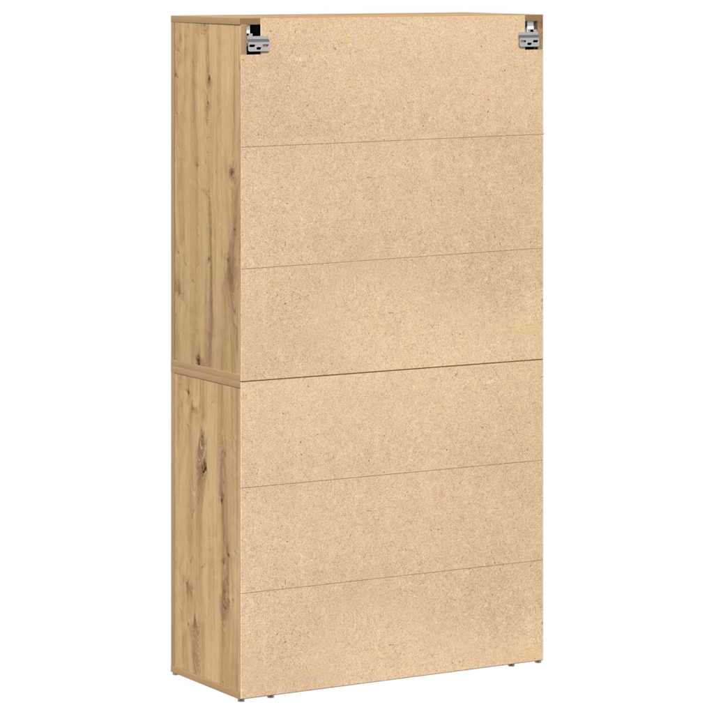 Highboard Artisan-Eiche 80 x 33 x 150 cm Holzwerkstoff