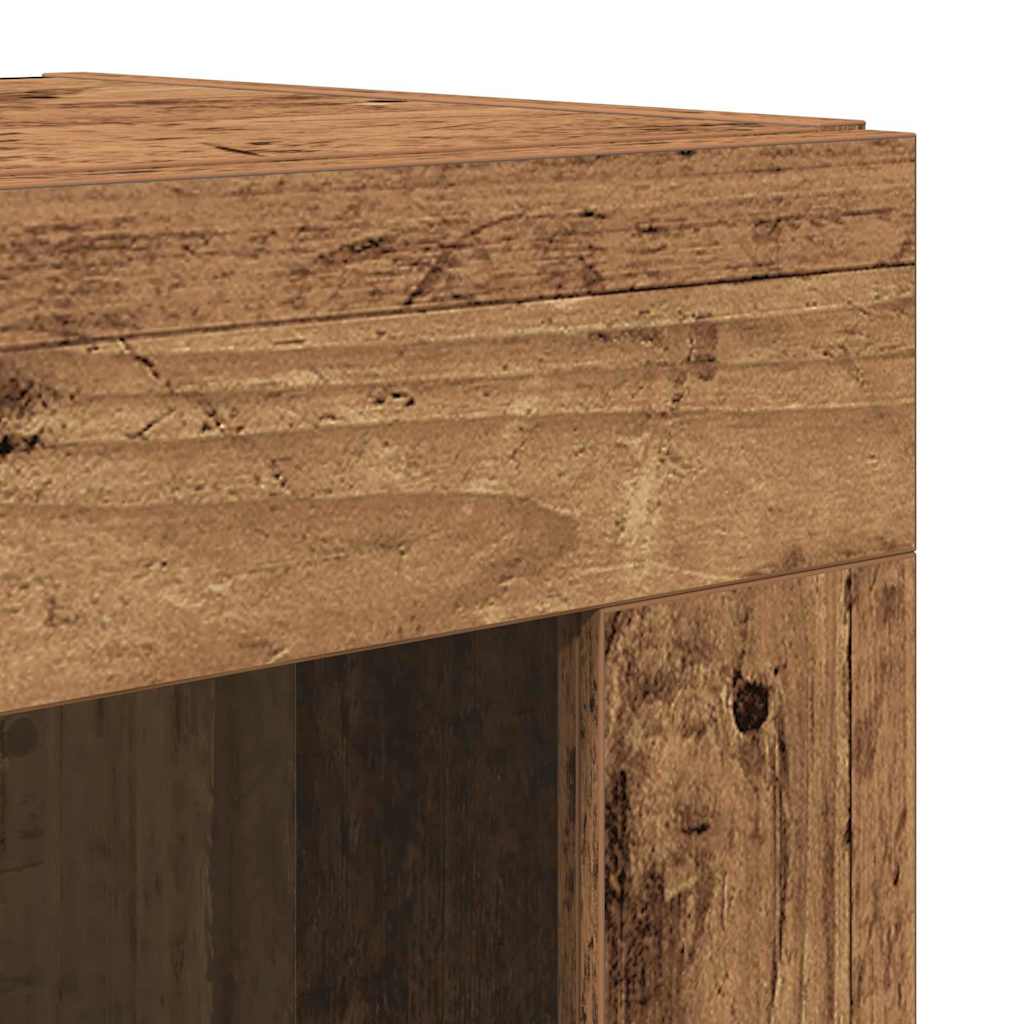Highboard 2 stk. Altholz 69,5 x 34 x 180 cm Holzwerkstoff