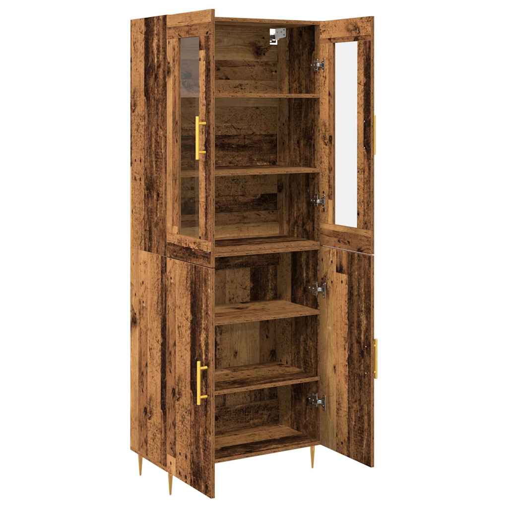 Highboard 2 stk. Altholz 69,5 x 34 x 180 cm Holzwerkstoff